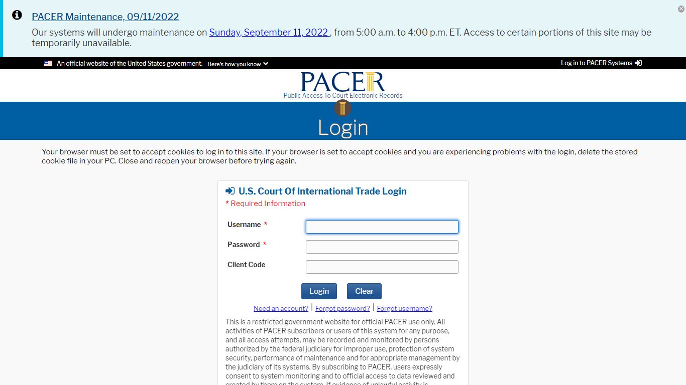 U.S. Court of International Trade (LIVE Database)-Docket Report